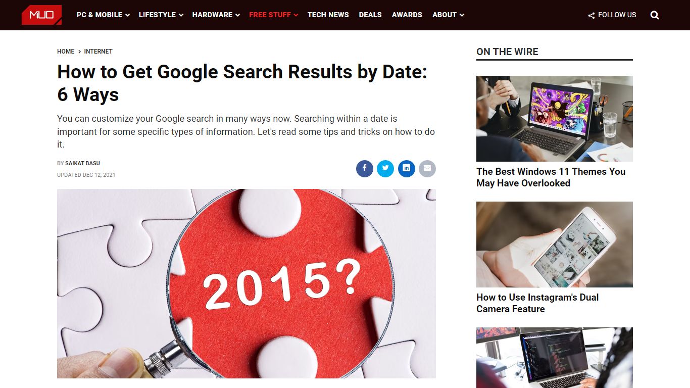 How to Get Google Search Results by Date: 6 Ways - MUO