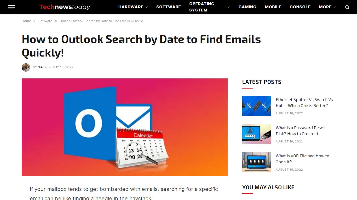 How To Outlook Search By Date To Find Emails Quickly! - Tech News Today
